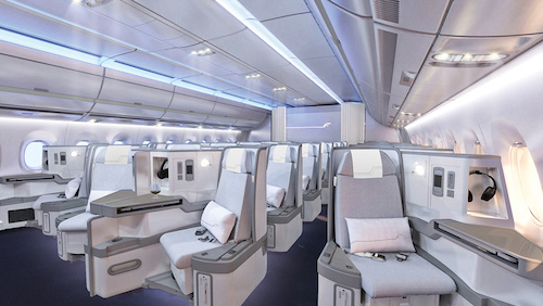 Finnair A350 XWB Business Class Cabin 01 cruise LR (1)